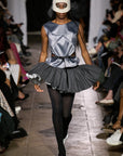 SATIN BELTED TOP