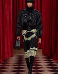SATIN ASYMMETRICAL SKIRT