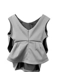 SATIN BELTED TOP