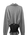 IDENTITY CRISIS CORSETED TURTLENECK