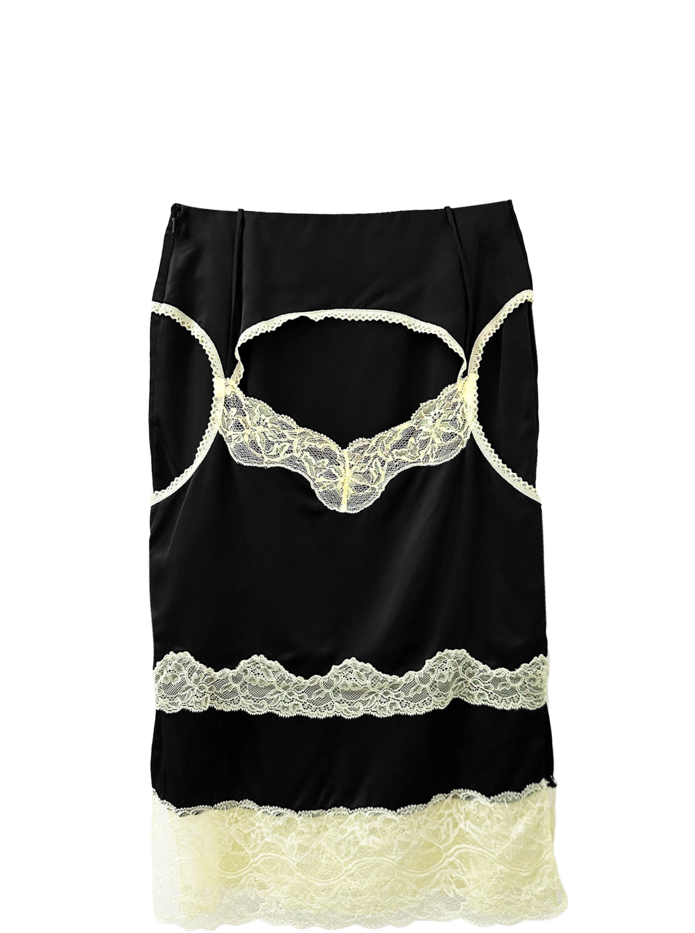 SATIN ASYMMETRICAL SKIRT