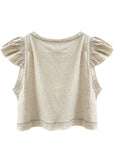 CRUMPLE CROP TOP