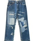 STERLING REPAIR DENIM TROUSERS (DARK)