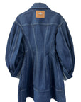 EMBELLISHED SCULPTED DENIM COAT