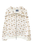 BUTTERFLY HOODIE (PEACH DEER)