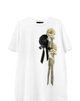 RIBBON ROSETTE SHORT SLEEVE T-SHIRT