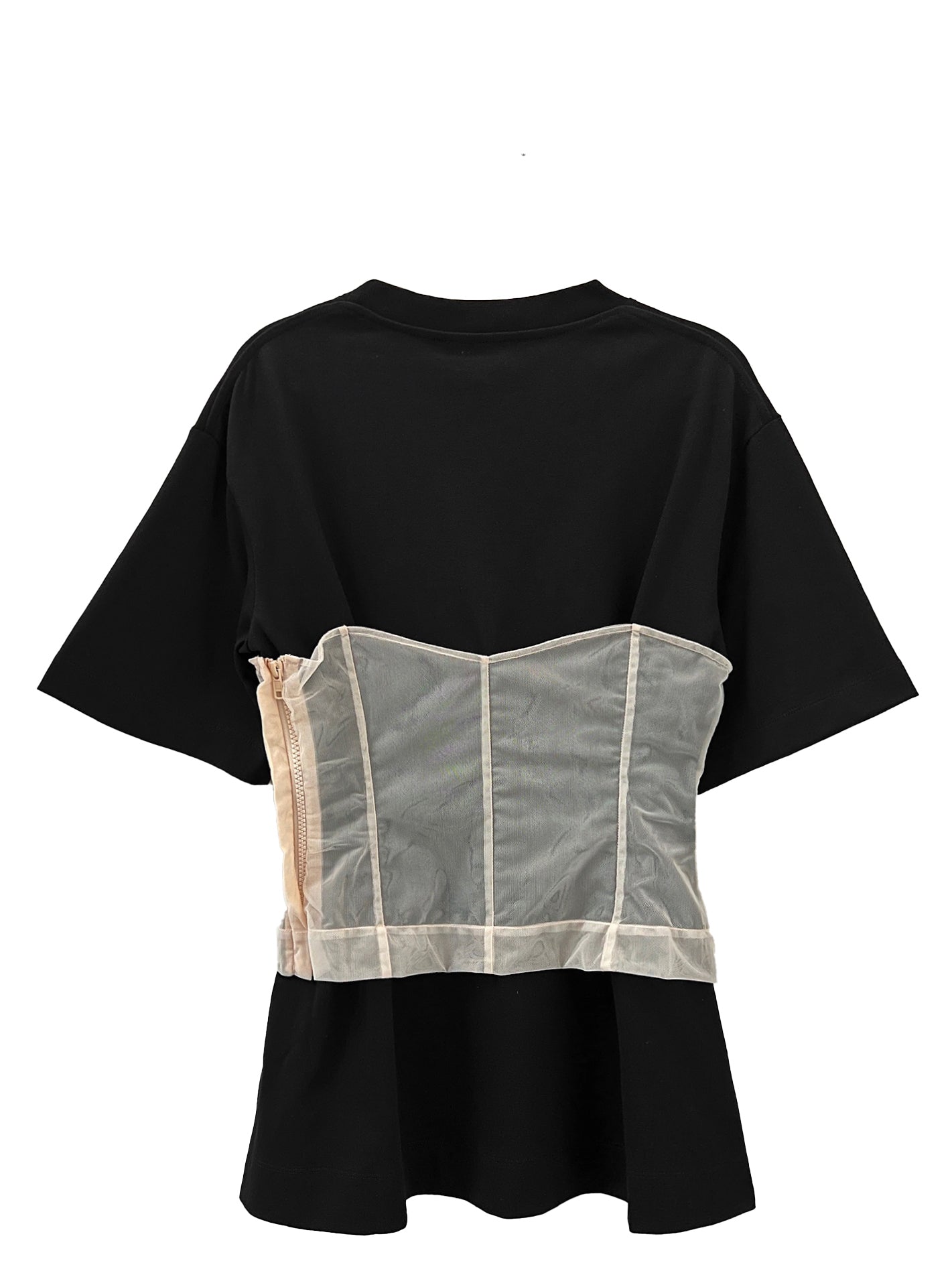 BOXY T-SHIRT W/ CORSET PANEL – NOLM