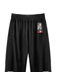 BEADED GRAPHIC SHORTS