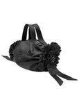 MINI DOUBLE RIBBON ROSETTE BAG (BLACK)