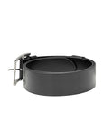 LEATHER BELT WITH PEARL CHAIN