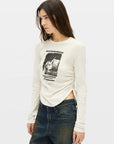 DOT WRINKLED T-SHIRT