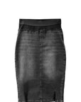 WAISTBAND DENIM SKIRT
