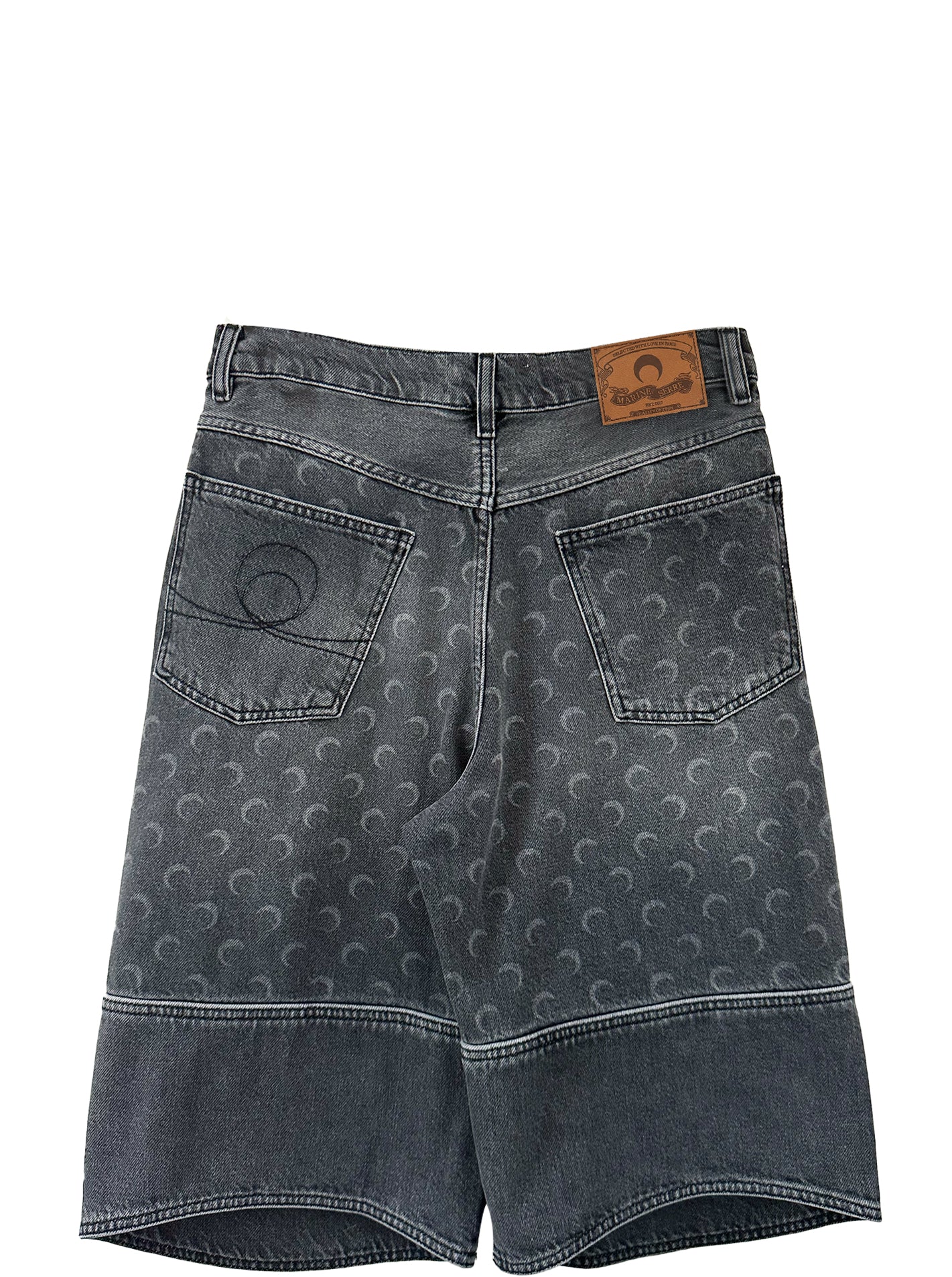 MOON LASER DENIM SHORTS