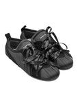 SATIN BALLERINA GRIP TRAINER (BLACK)