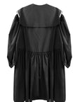 SAILOR COLLAR PUFF SLEEVE SHIRT DRESS