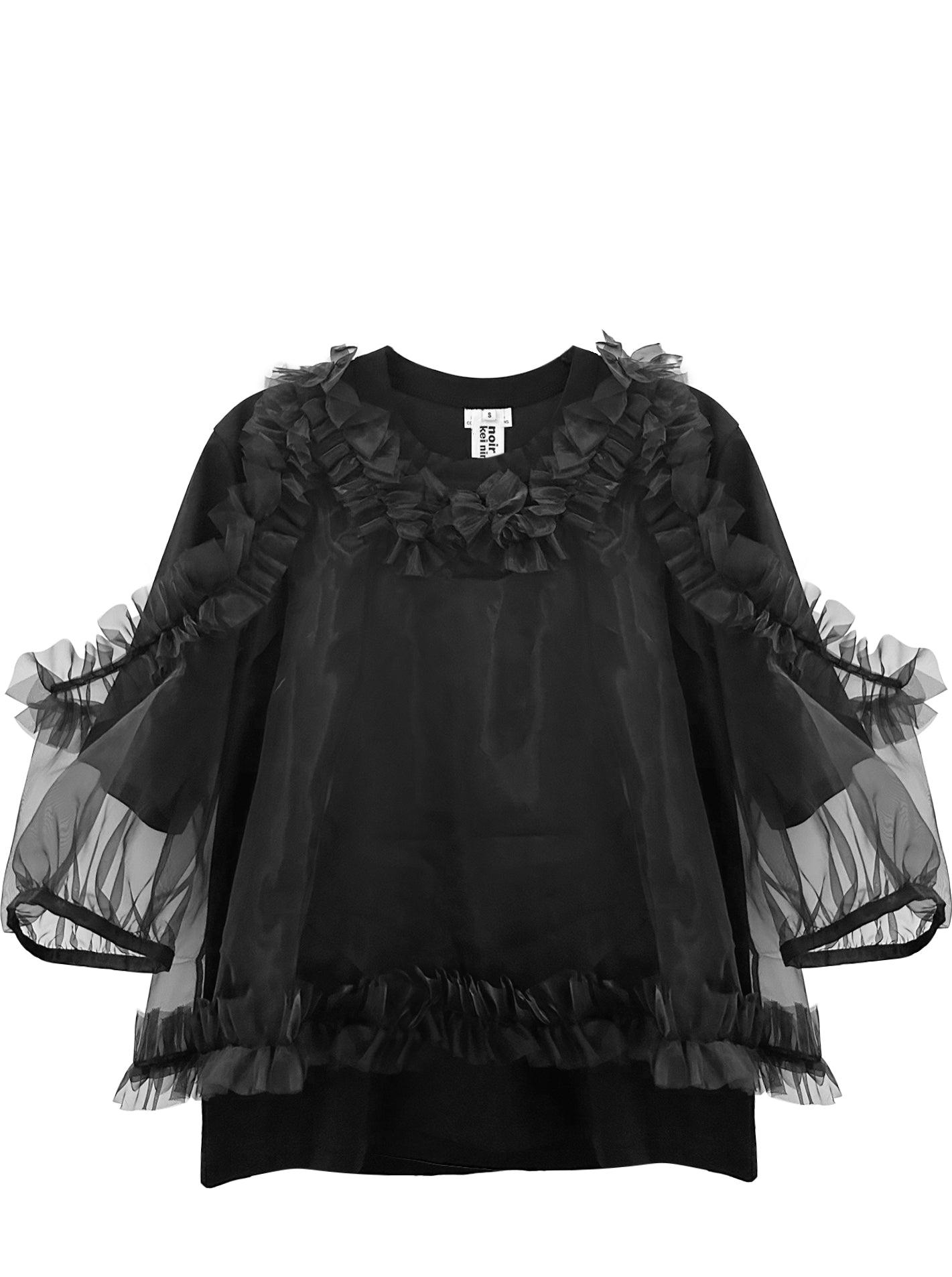 TULLE OVERLAY T-SHIRT