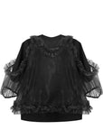 TULLE OVERLAY T-SHIRT