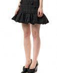 MELTON PEPLUM SKIRT