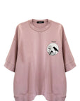 SHORT SLEEVE SWEATSHIRT