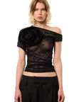 LACE ROSE TOP