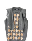 KNITTED SLEEVE VEST