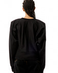 SHOULDER PAD SWEATSHIRT