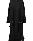 LAYERED ZIP T-SHIRT
