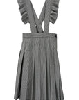 HOUNDSTOOTH SUSPENDER SKIRT