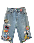 CAMPAIGN TRIPLE-WIDE LONG DENIM SHORT