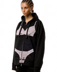TROMPE L'OEIL ZIP HOODIE
