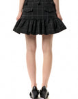 MELTON PEPLUM SKIRT