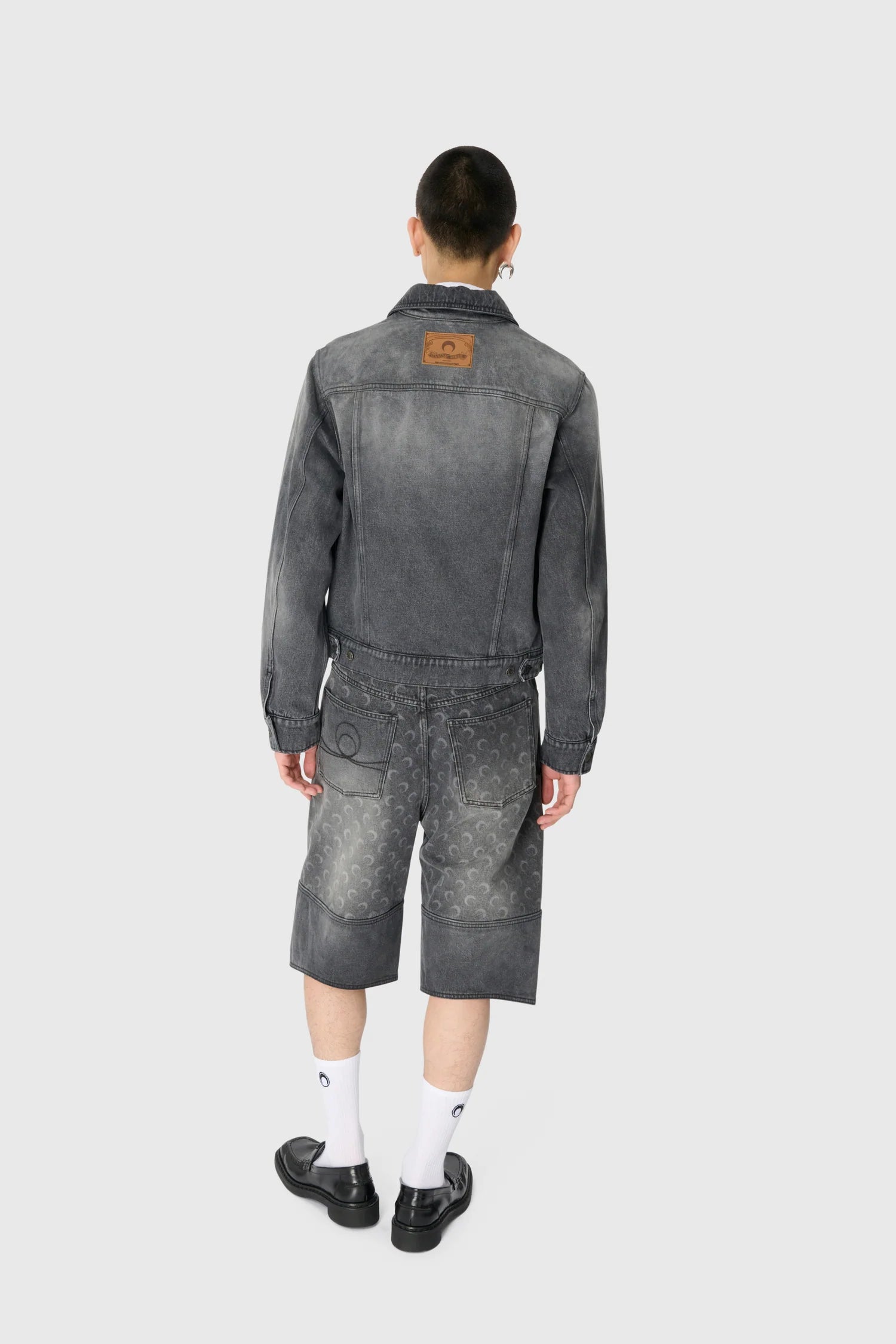 MOON LASER DENIM SHORTS