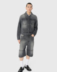 MOON LASER DENIM SHORTS
