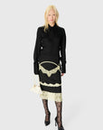 SATIN ASYMMETRICAL SKIRT