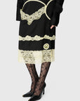 SATIN ASYMMETRICAL SKIRT