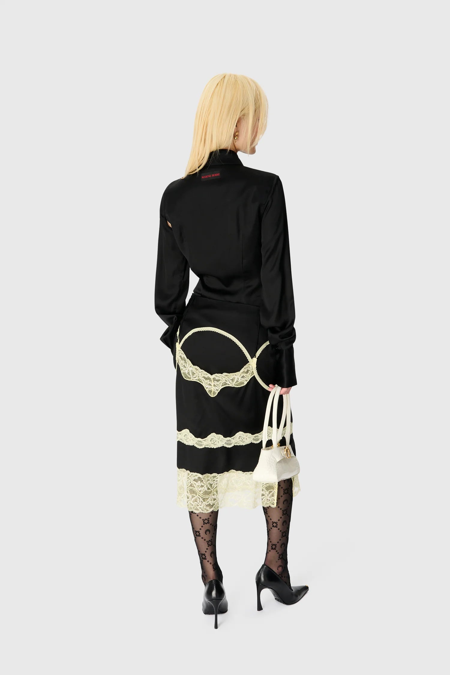 SATIN ASYMMETRICAL SKIRT