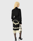 SATIN ASYMMETRICAL SKIRT