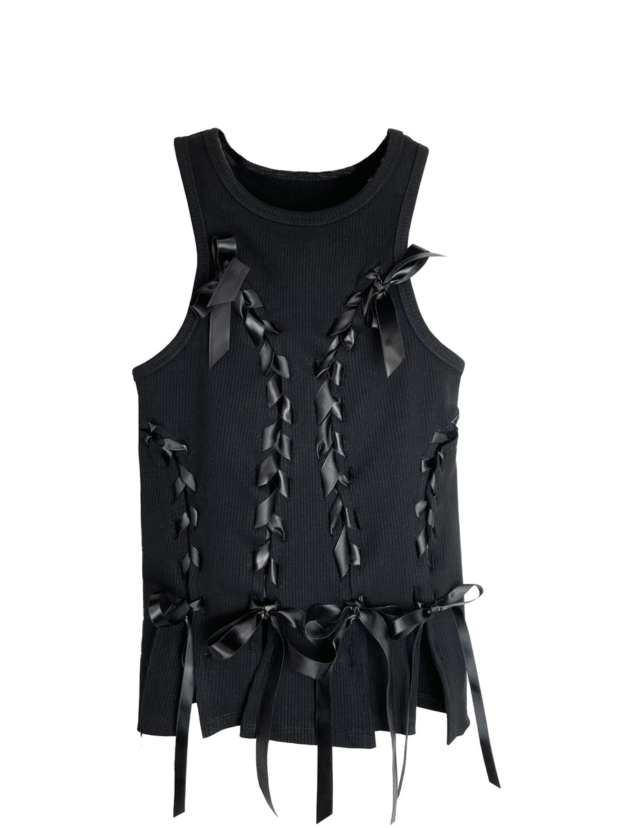 Kay Mesh Singlet, Black Iris