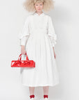 RUFFLE BOW SLEEVE SHIRT