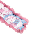 MESH PRINTED SCARF WITH WOOL (WEAVING LOOM MONSTER)