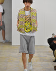 CDG SHIRT X KAWS VEST (YELLOW/GREEN)