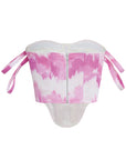 OFF SHOULDER DETAILED CORSET (TIE DYE PINK)