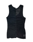 NOLM EXCLUSIVE DRAPED VEST TOP (BLACK)