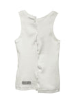 DRAPED VEST TOP (WHITE)