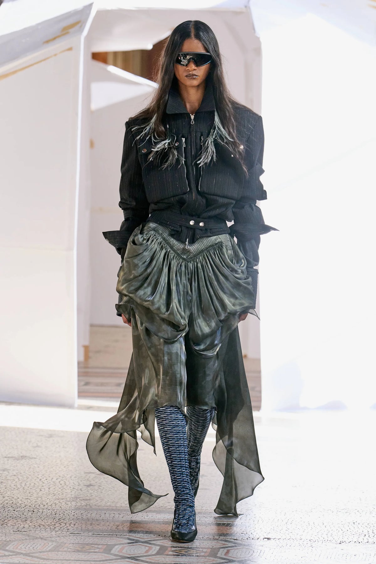 ORIOLE DRAPE SKIRT