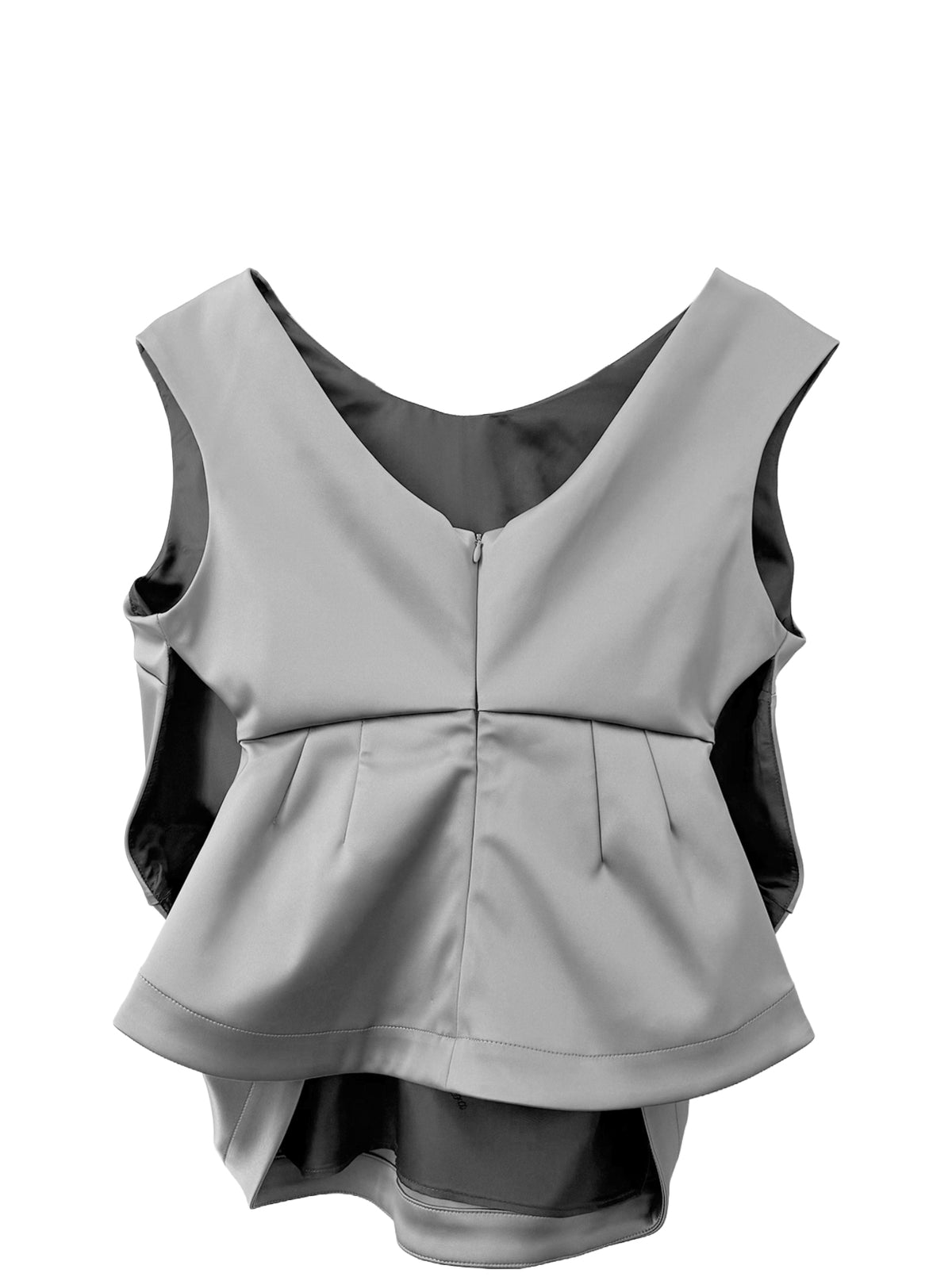 SATIN BELTED TOP