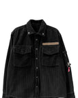 SPRAYED CORDUROY OVERSHIRT