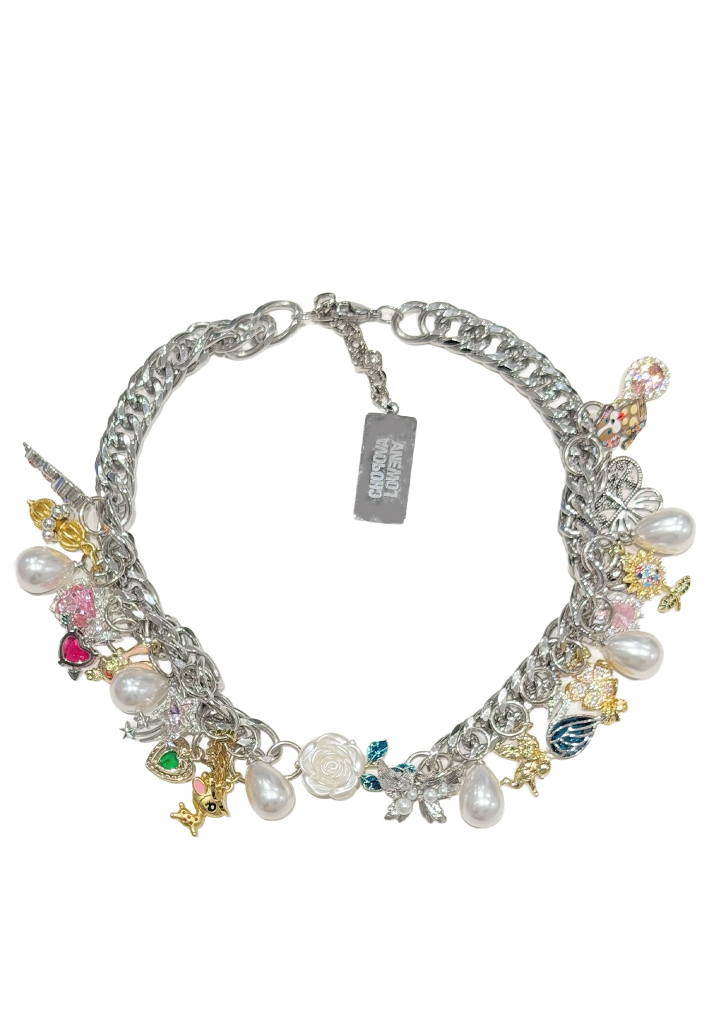 KNUCKLES MULTI-CHARM NECKLACE