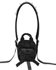 BEADED MINI BOW CROSSBODY BAG (BLACK)