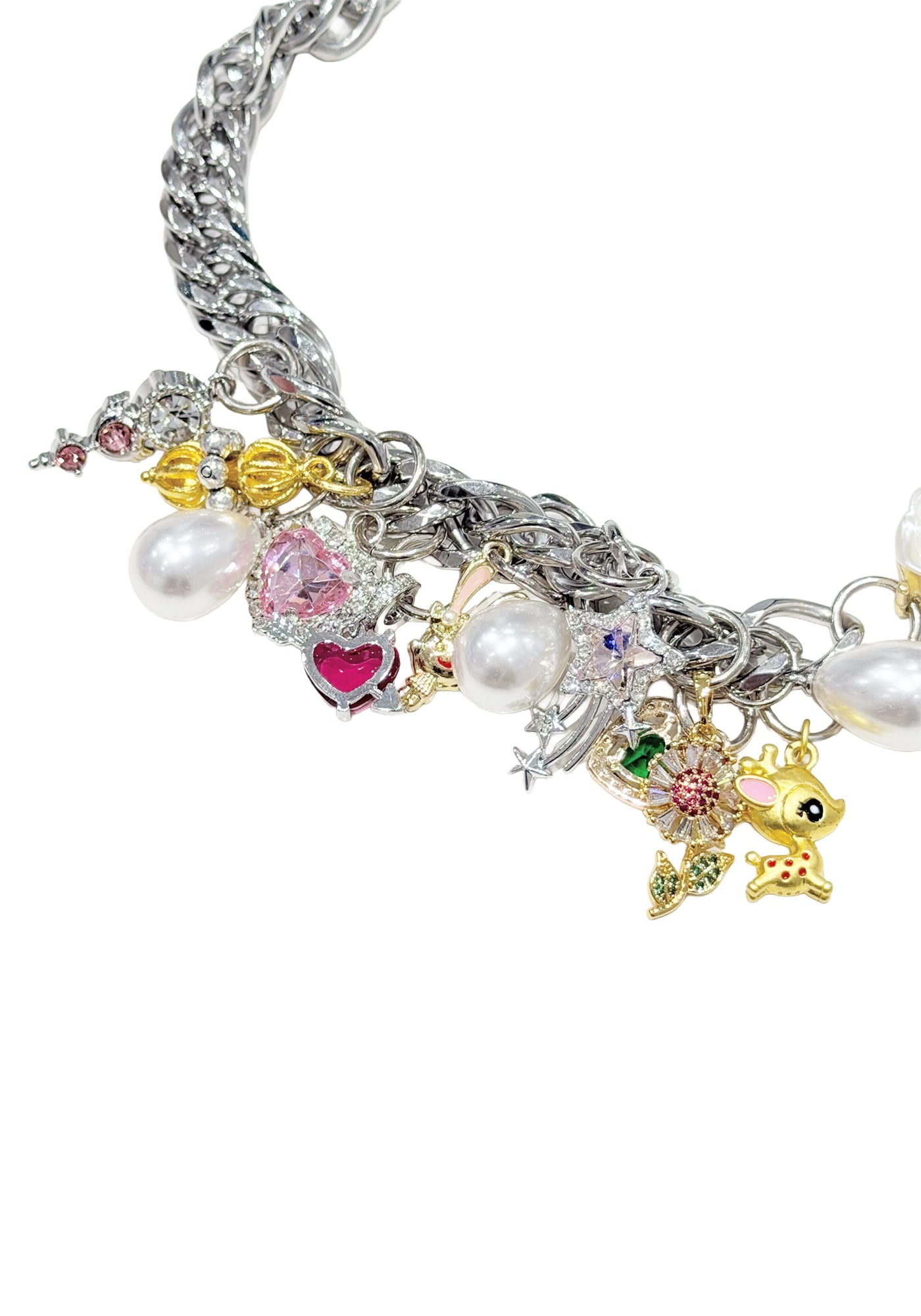 KNUCKLES MULTI-CHARM NECKLACE